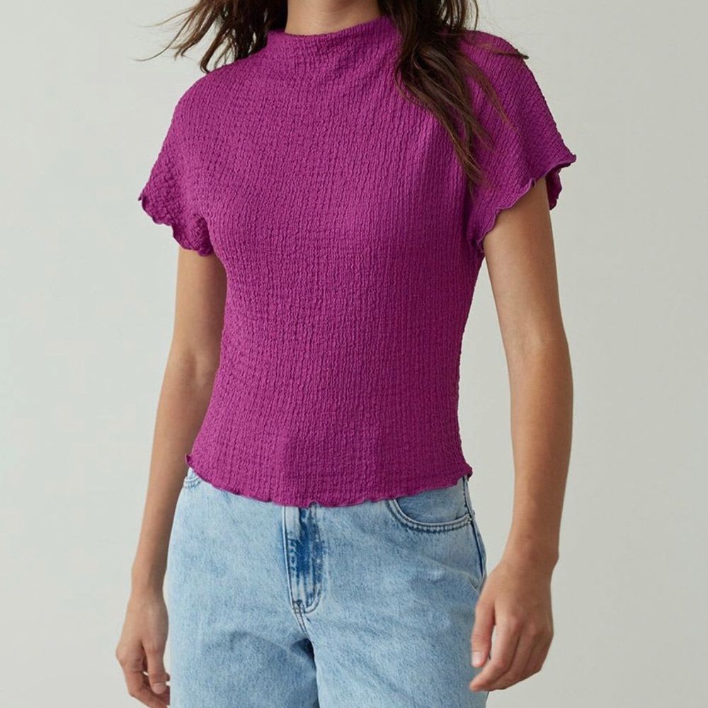 Reitmans Short-Sleeve Textured Top